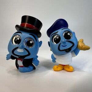 Disney Doorable GENIE FROM ALADDIN Lot of 2 Academy Ultra Rare Let's Go Rare NEW